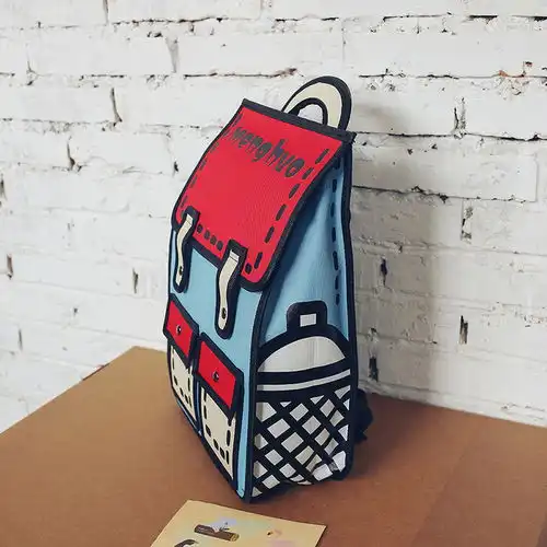 少年派赵今麦林妙妙同款书包二次元漫画双肩背包2d学生创意3d立体