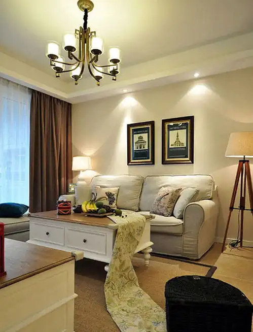 小两房居然采用美式风格来设计,配色温暖,让人感觉特别幸福