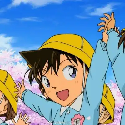 名侦探柯南情侣头像一对分开新一和小兰情侣图片