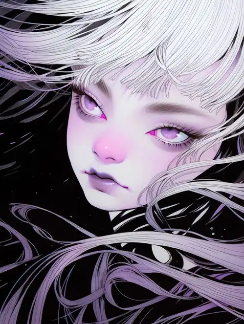 紫色风格头像人工智能midjourneymidjourney人物