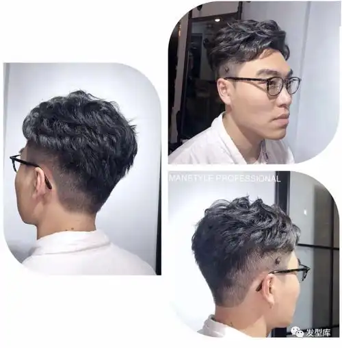 男生微卷发型,帅气十足