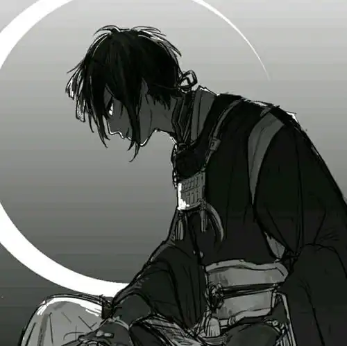 有没有黑白的男生头像,动漫