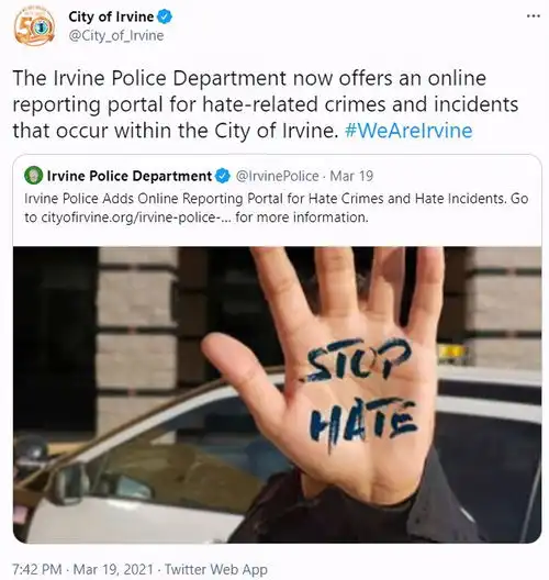 洛杉矶地区尔湾警局对抗仇恨犯罪的讲座,干货满满广受好评