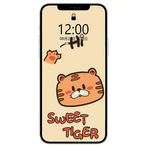 卡通呆萌小老虎壁纸