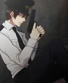 给我几张动漫男生的图片拿枪的,冷血的