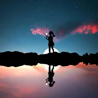 唯美星空背景图宇宙山河浪漫人间点滴温暖都值得我前进