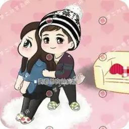 维尼夫妇q版情侣头像