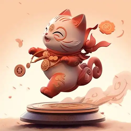 简约卡通可爱喜庆招财猫素材图片海报设计下载请至来源处