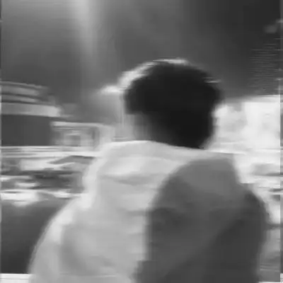 霸气男生黑白背影头像他的影子就是那么帅