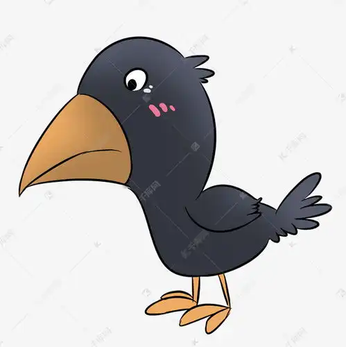 黑色创意可爱乌鸦元素素材图片免费下载千库网