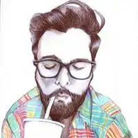 油画欧美大叔头像