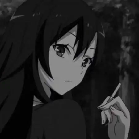 超拽动漫女头像,比较酷有几张抽烟的