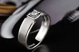 信念18k白金钻戒0.11ctvsijvg