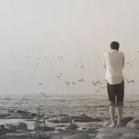 qq男生背影头像几分忧伤的头像