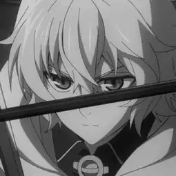 冷酷帅气动漫男生头像黑白侧脸简约