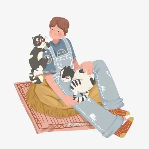 坐着玩猫咪的男人图案元素图片大小2000x2000px图片尺寸1.09mb来自png搜索网pngss.com免费免扣png素材下载psd元素各类简约卡通图案猫咪男孩人物设计元素手绘元素素图案元素设计元素装饰