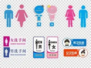 卡通男女卫生间洗手间公共厕所门牌厕所图标png素材图片模板下载15.50mb其他大全标志丨符号