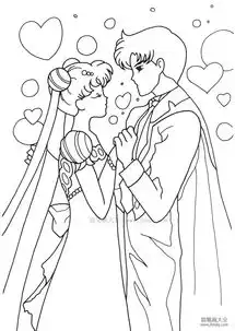 动漫人物美少女战士简笔画图片