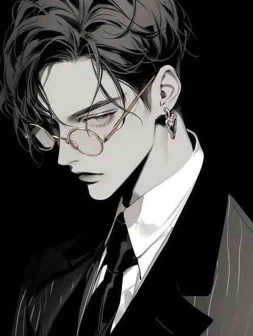 斯文败类禁欲系男生头像动漫