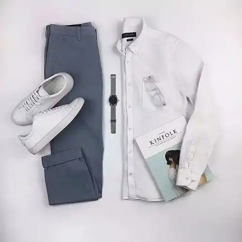 白衬衫的干净穿搭