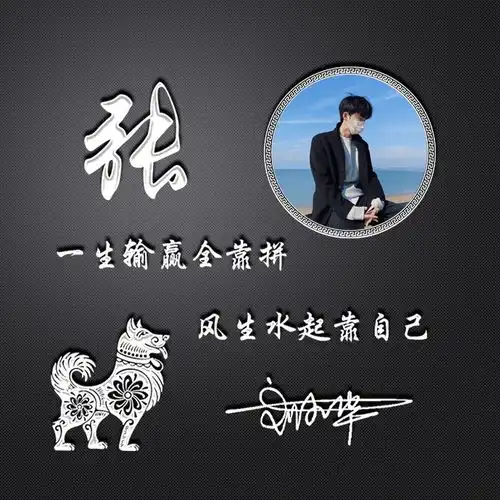你的微信头像已做好,十几款3d高清励志连笔签名头像,请查收