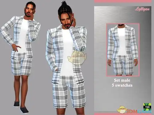 模拟人生4mod下载模拟人生4男士的黑白条纹服装mod下载3dm单机