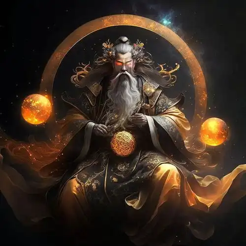 手绘集仙风道骨水墨国风人物