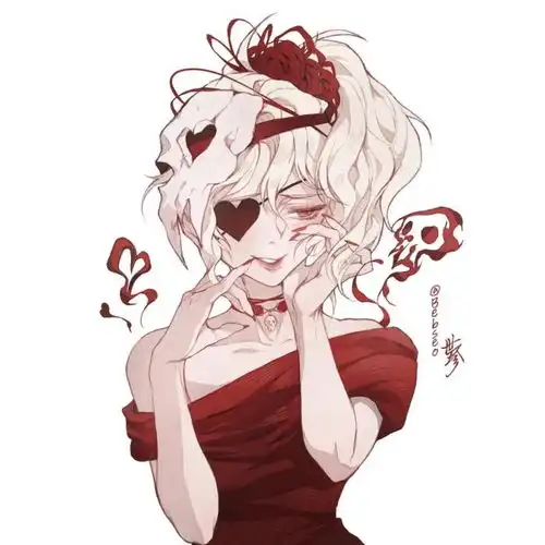 暗黑系闺蜜头像