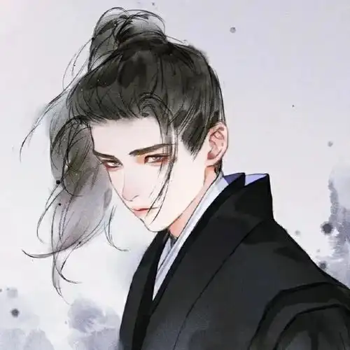 古风男生头像云深夜阑拥月色,少年携酒晚归程