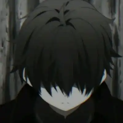 沈言帅气黑白伤感动漫男头