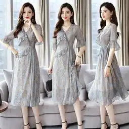 形状甜美长款纯棉花苞裙