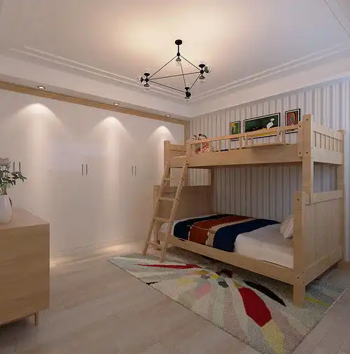 美景麟起城2室2厅1卫1厨76平米简约清和装修设计效果图