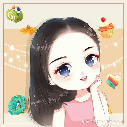 有哪些可爱的女生手绘头像