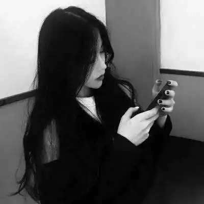 真人侧脸头像女长发侧脸回眸长发女头像图片