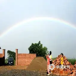 高考首日广西来宾现双彩虹喜庆预兆刷屏朋友圈图片中国天气网