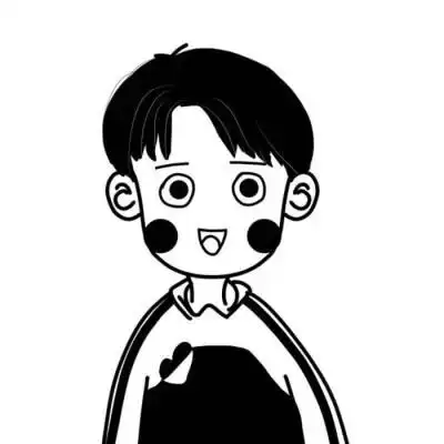 情侣头像卡通可爱简单干净白底简笔画小人头像情侣一对