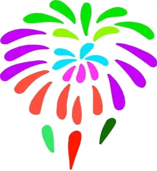 烟花怎么画简笔画图片