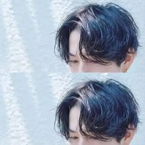 男士发型图推荐,纹理中分