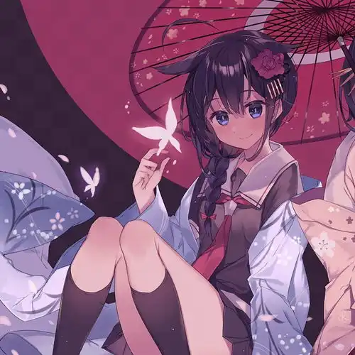 闺蜜动漫头像你与闺蜜一起可可爱爱,甜甜美美