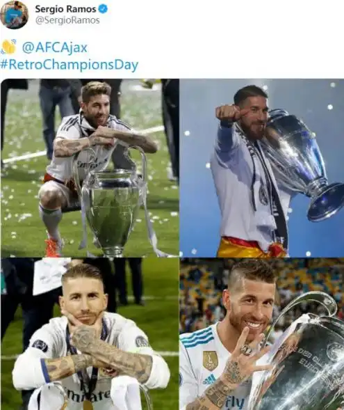 阿贾克斯回顾荣光,曾41客场大胜皇马,拉莫斯霸气回应