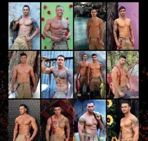 澳洲消防员2021年月历最新出炉,肌肉猛男配可爱动物又来啦