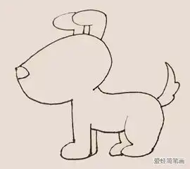简笔画之小狗