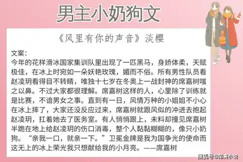 6本男主小奶狗文,强推小先生喜欢青春大男孩身上的阳光清爽