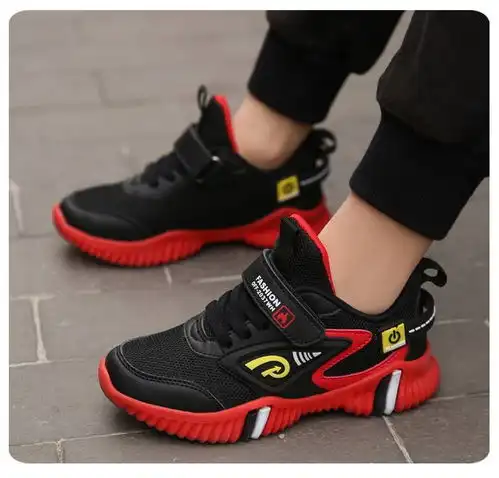 蓝猫男童鞋子春季新款中大童运动鞋网面透气儿童鞋小孩子跑步潮鞋