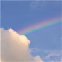 太阳彩虹风景头像彩虹在太阳的衬托下更美