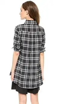 marissawebbemmaerrit格子花呢法兰绒女式衬衫shopbop