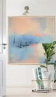 tif不分层夕阳风景油画