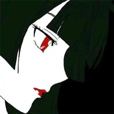 黑暗系动漫头像黑暗系列少女丧图片