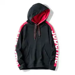 supreme男士秋季卫衣套装男连帽青少年学生韩版潮流印花