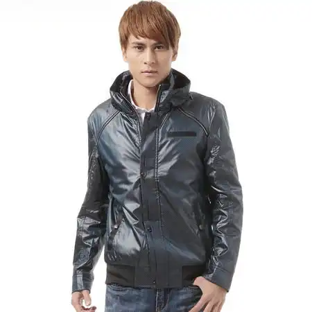 艾夫杰尼男装新款时尚修身双层领中厚外套茄克fkc1021图片大全邮乐官方网站